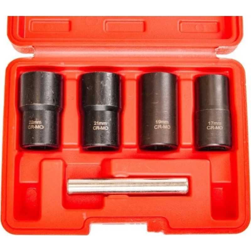 Набор головок для поврежденных болтов и гаек Эврика ER-86139, 5 предметов