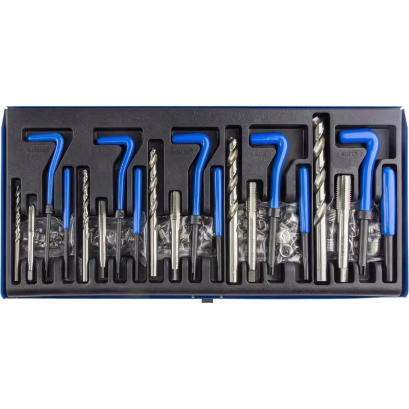 Набор для восстановления резьбы Zipmend ZS-G020131, M5-M12, 131 предмет
