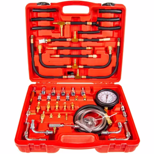 Набор для измерения давления в топливных системах Эврика ER-86323, 46 предметов