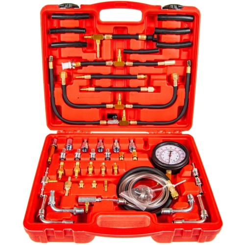 Набор для измерения давления в топливных системах Эврика ER-86323, 46 предметов