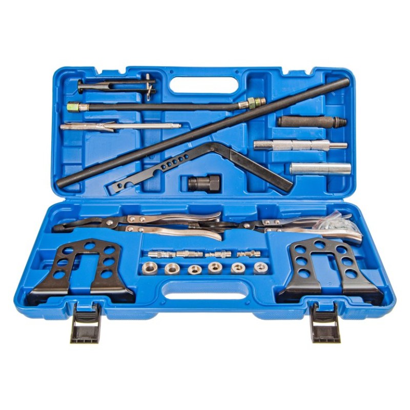 Рассухариватель клапанов со щипцами для маслосъемных колпачков Эврика ER-02125, 26 предметов