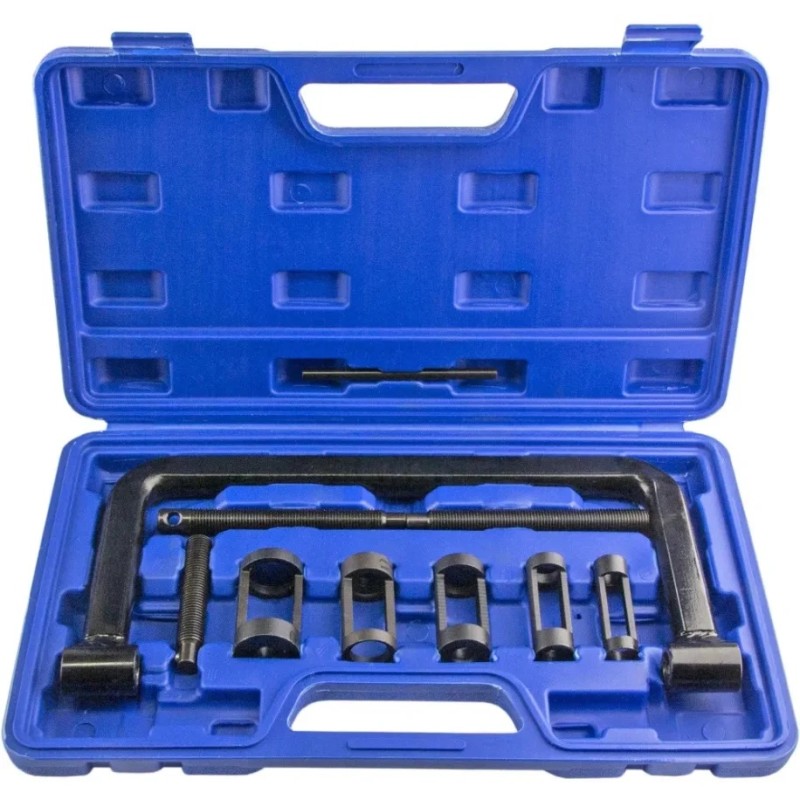 Рассухариватель клапанов универсальный струбцинного типа с насадками Zipmend ZS-A011002, 16-30 мм, 8 предметов