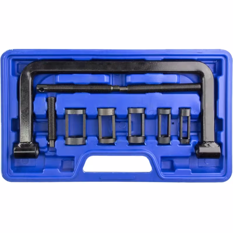 Рассухариватель клапанов универсальный струбцинного типа с насадками Zipmend ZS-A011002, 16-30 мм, 8 предметов