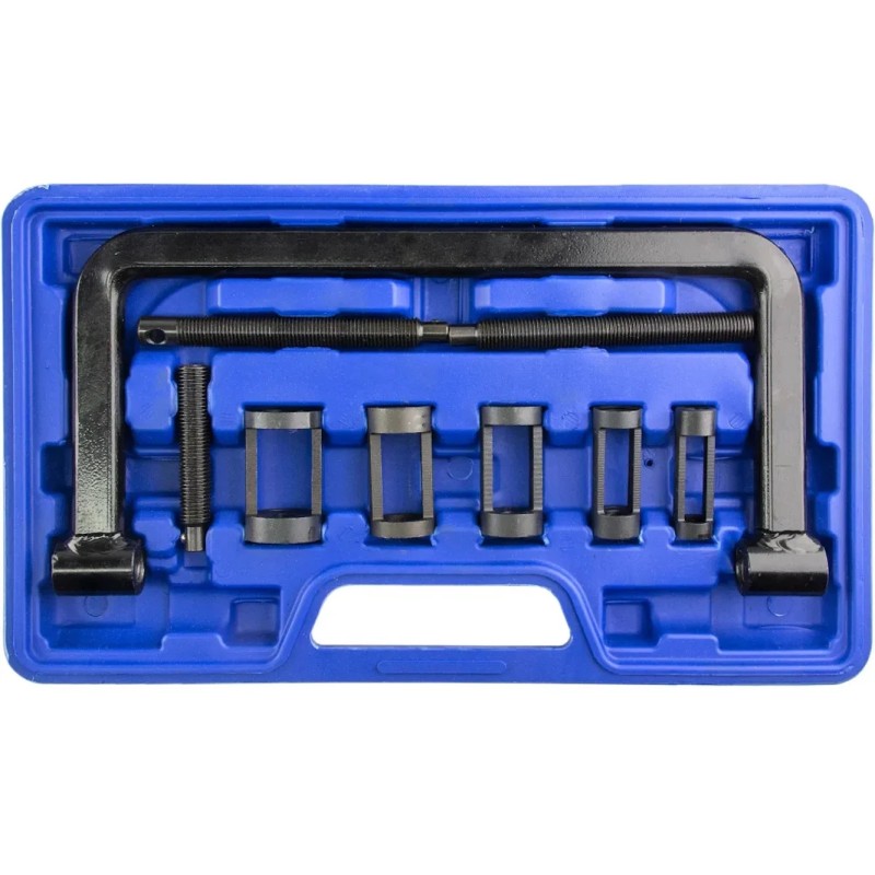 Рассухариватель клапанов универсальный струбцинного типа с насадками Zipmend ZS-A011002, 16-30 мм, 8 предметов