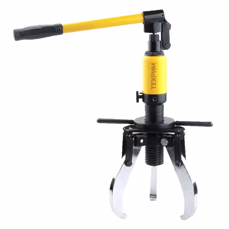 Съемник трехлапый Техрим 811505-20-П, 20 тонн гидравлический со встроенным насосом