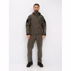 Костюм мужской Huntsman (Восток) Камелот, ткань Softshell, хаки, размер 52-54, 182 см