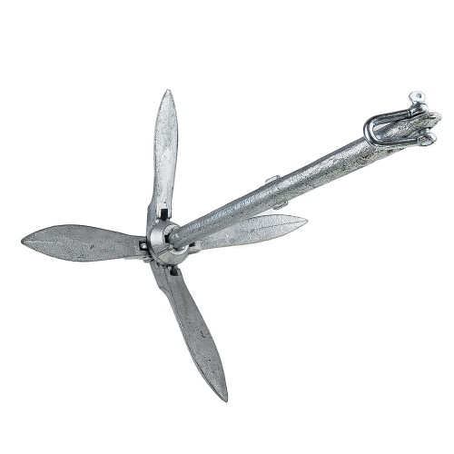 Якорь-кошка Мореман оцинкованная сталь, складной тип В, 7.5 кг