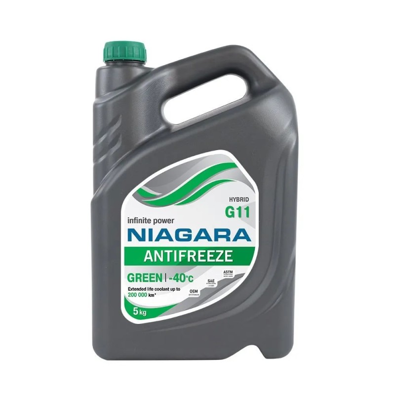 Антифриз Niagara G11, зеленый, 5 кг