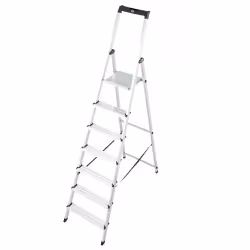 Стремянка Krause Solidy алюминиевая, 1х7 ступеней