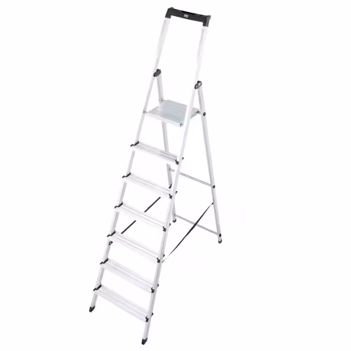 Стремянка Krause Solidy алюминиевая, 1х7 ступеней