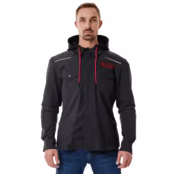 Моторубашка Dragonfly Streetfighter Graphite с защитой 2024, черный, размер S