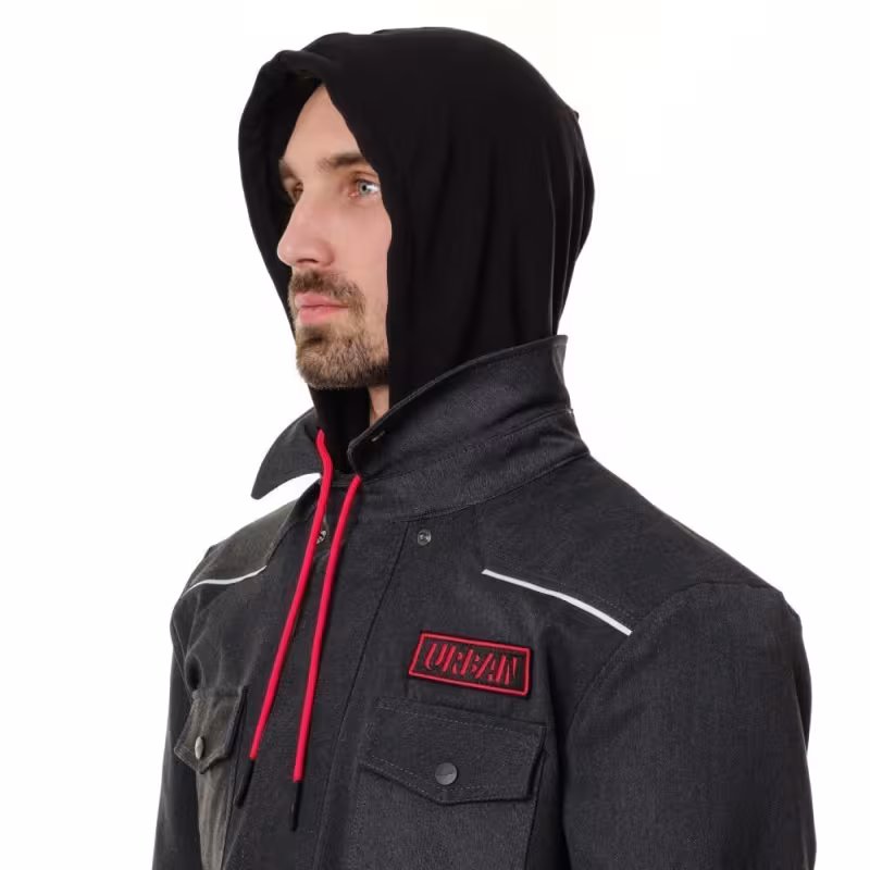 Моторубашка Dragonfly Streetfighter Graphite с защитой 2024, черный, размер L