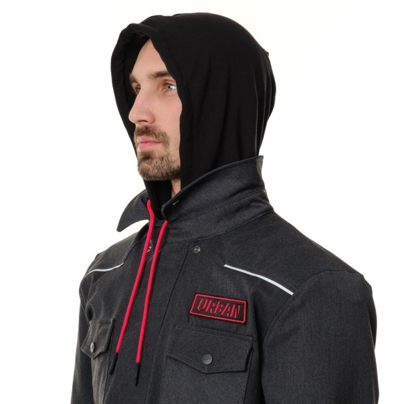 Моторубашка Dragonfly Streetfighter Graphite с защитой 2024, черный, размер L