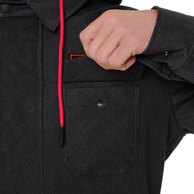 Моторубашка Dragonfly Streetfighter Graphite с защитой 2024, черный, размер L