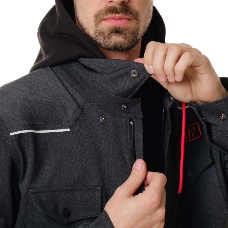 Моторубашка Dragonfly Streetfighter Graphite с защитой 2024, черный, размер XL