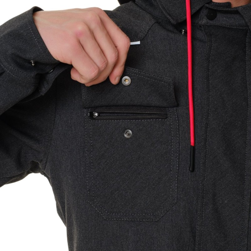 Моторубашка Dragonfly Streetfighter Graphite с защитой 2024, черный, размер XL