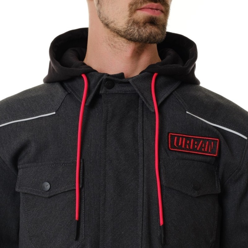 Моторубашка Dragonfly Streetfighter Graphite с защитой 2024, черный, размер XXL