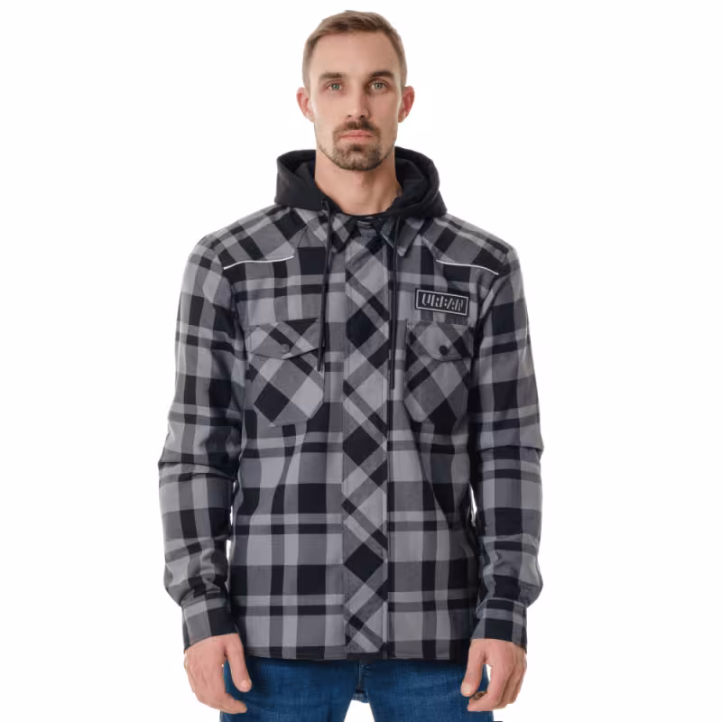 Моторубашка Dragonfly Streetfighter Grey с защитой 2024, серый, размер S