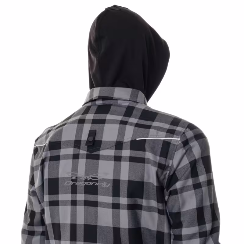 Моторубашка Dragonfly Streetfighter Grey с защитой 2024, серый, размер S