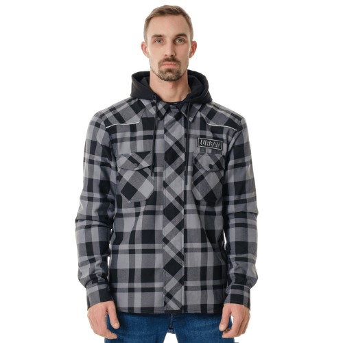 Моторубашка Dragonfly Streetfighter Grey с защитой 2024, серый, размер XL