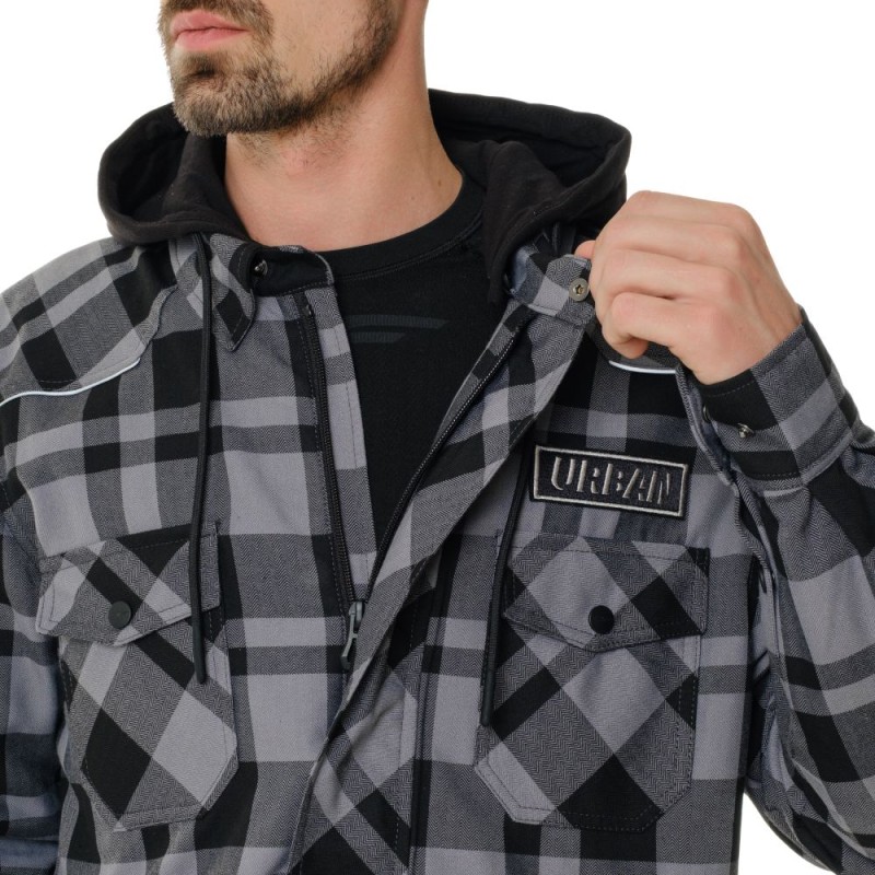 Моторубашка Dragonfly Streetfighter Grey с защитой 2024, серый, размер XL