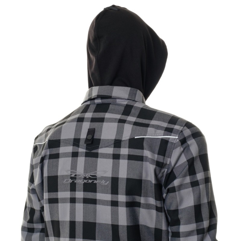 Моторубашка Dragonfly Streetfighter Grey с защитой 2024, серый, размер XXL