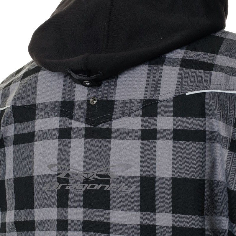 Моторубашка Dragonfly Streetfighter Grey с защитой 2024, серый, размер XXL