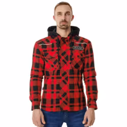 Моторубашка Dragonfly Streetfighter Red с защитой 2024, красный, размер S