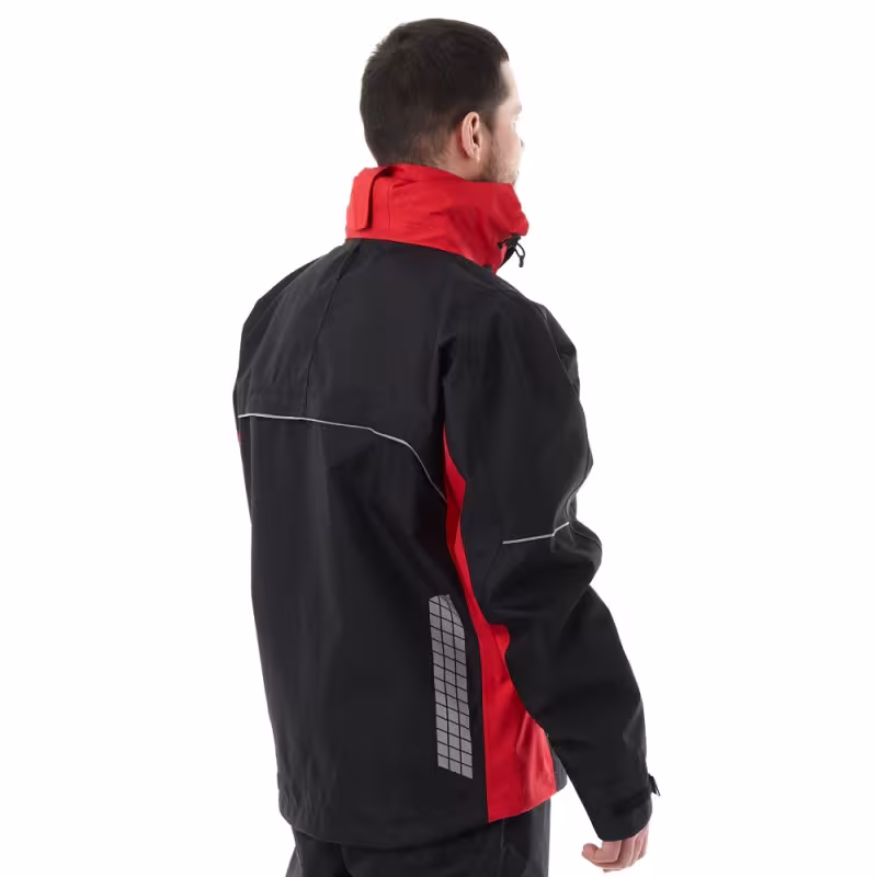 Куртка мужская Dragonfly Quad Pro Black - Red 2023, мембрана, красный/черный, размер M, 176 см