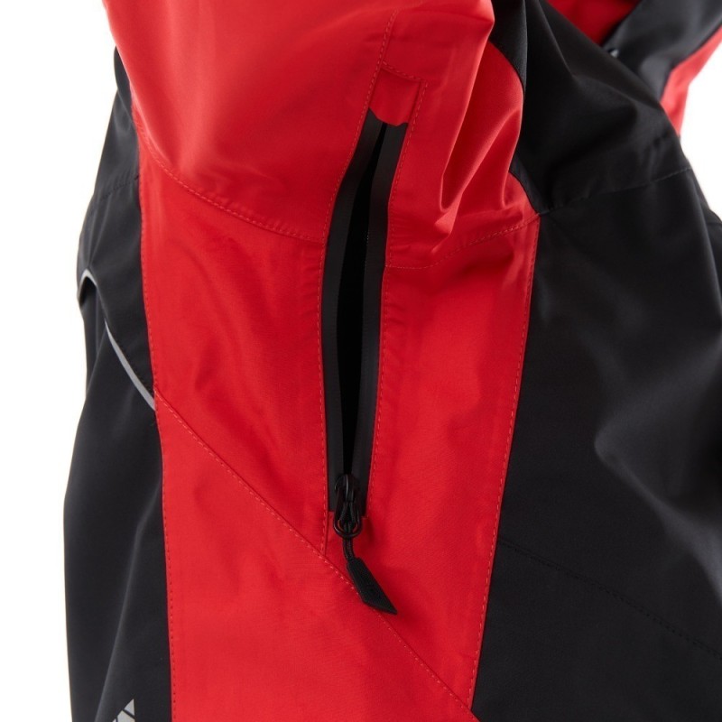 Куртка мужская Dragonfly Quad Pro Black - Red 2023, мембрана, красный/черный, размер M, 176 см