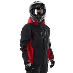 Куртка мужская Dragonfly Quad Pro Black - Red 2023, мембрана, красный/черный, размер L, 182 см