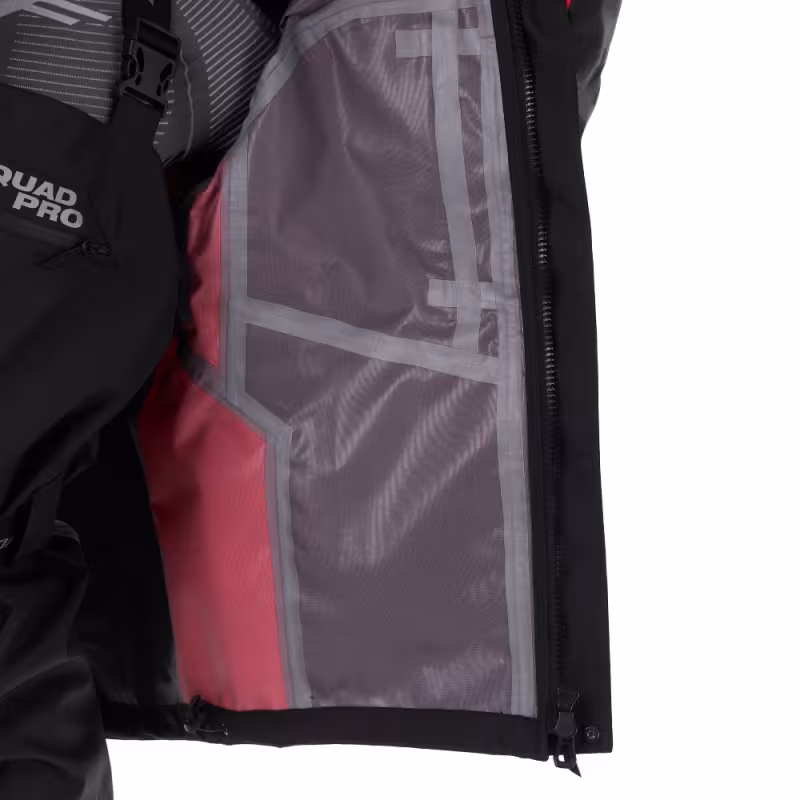 Куртка мужская Dragonfly Quad Pro Black - Red 2023, мембрана, красный/черный, размер L, 182 см