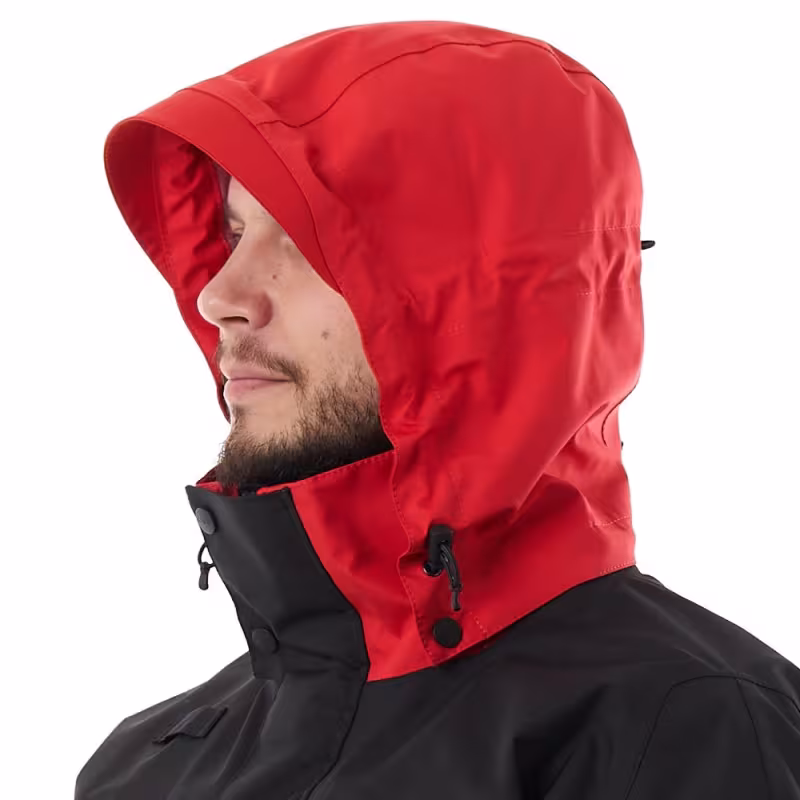 Куртка мужская Dragonfly Quad Pro Black - Red 2023, мембрана, красный/черный, размер XXL, 188 см