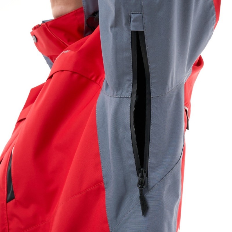 Куртка мужская Dragonfly Quad Pro Red - Grey 2024, мембрана, красный/серый, размер S, 170 см