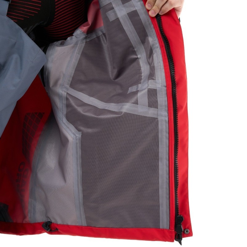 Куртка мужская Dragonfly Quad Pro Red - Grey 2024, мембрана, красный/серый, размер S, 170 см