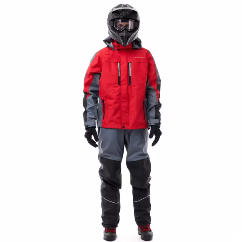 Куртка мужская Dragonfly Quad Pro Red - Grey 2024, мембрана, красный/серый, размер M, 176 см