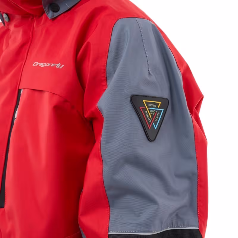 Куртка мужская Dragonfly Quad Pro Red - Grey 2024, мембрана, красный/серый, размер L, 182 см