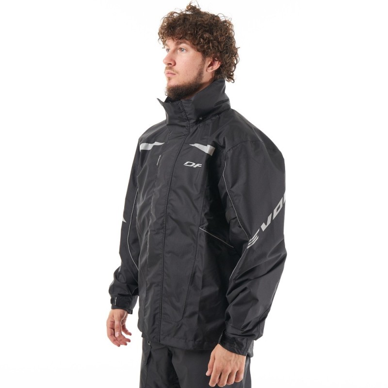 Куртка - дождевик Dragonfly EVO 2023 Black, мембрана, черный, размер M, 176 см