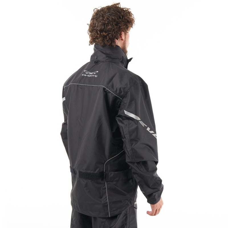 Куртка - дождевик Dragonfly EVO 2023 Black, мембрана, черный, размер L, 182 cм