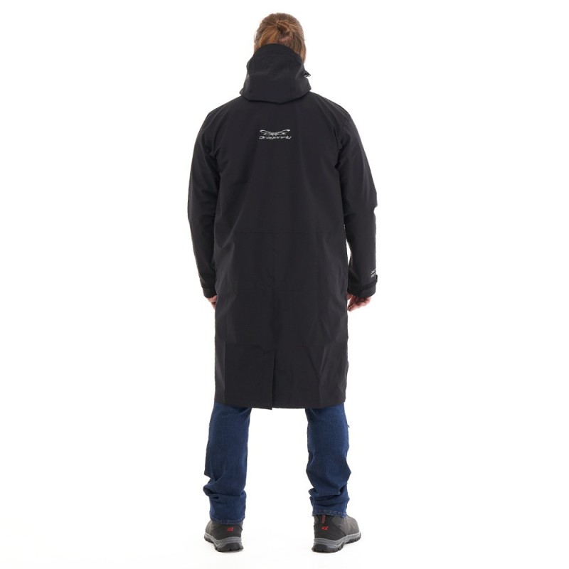 Плащ-дождевик Dragonfly Raincoat 2.0 2024, черный, размер S