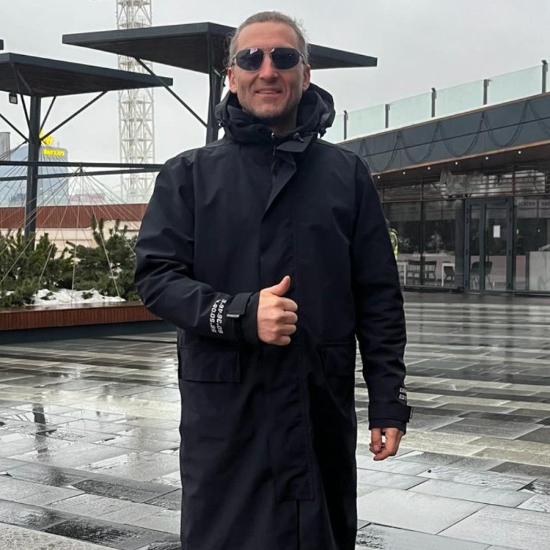 Плащ-дождевик Dragonfly Raincoat 2.0 2024, черный, размер M