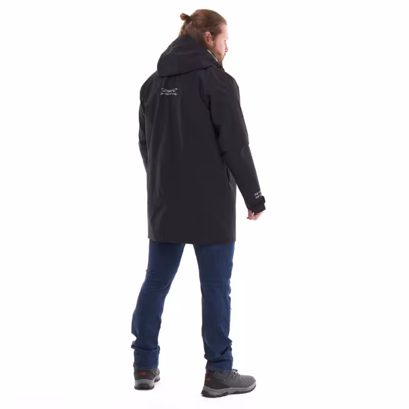 Плащ-дождевик Dragonfly Raincoat 2.0 2024, черный, размер L