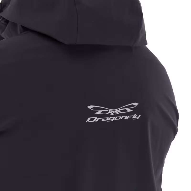 Плащ-дождевик Dragonfly Raincoat 2.0 2024, черный, размер XL