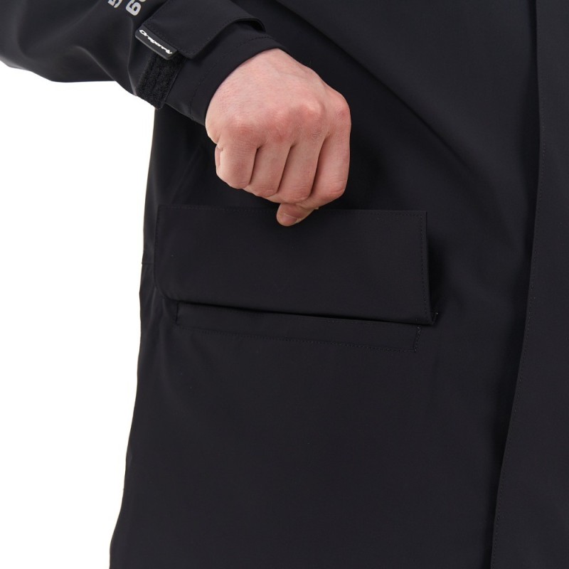 Плащ-дождевик Dragonfly Raincoat 2.0 2024, черный, размер XL