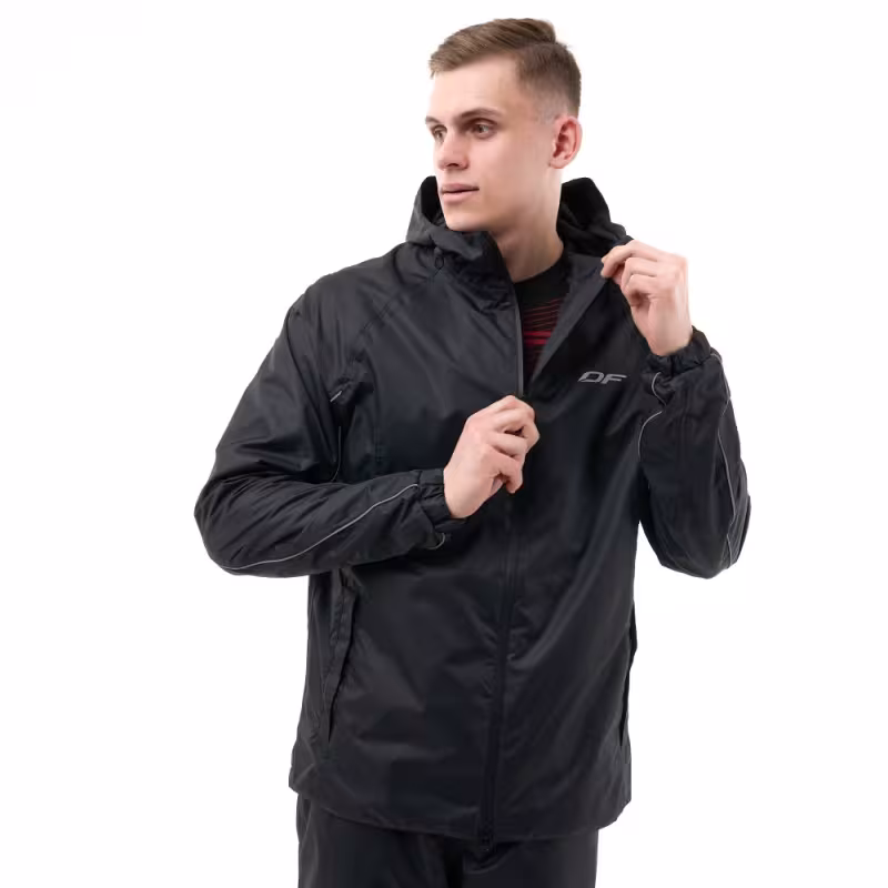 Костюм мужской Dragonfly Active 2.0 Man Black 2023, мембрана DFTEX, черный, размер XXL, 188 см