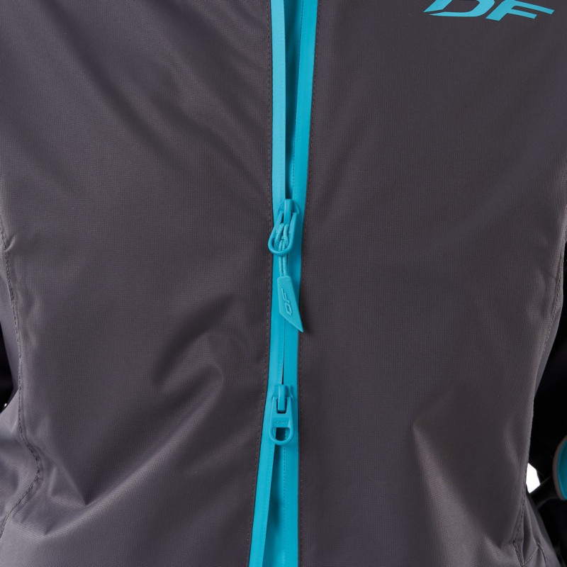 Костюм женский Dragonfly Active 2.0 Graphite - Blue 2023, мембрана DFTEX, черный/синий, размер L, 176 см