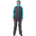 Костюм женский Dragonfly Active 2.0 Graphite - Blue 2023, мембрана DFTEX, черный/синий, размер L, 176 см