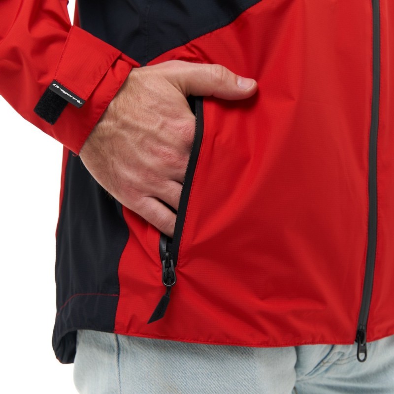 Куртка-дождевик Dragonfly Team 2.0 Black - Red 2023, мембрана, черный/красный, размер XXL, 188 см