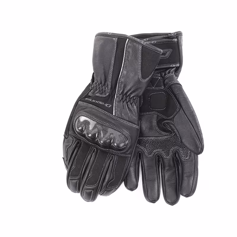 Мотоперчатки Dragonfly Highway, кожа, черный, размер L