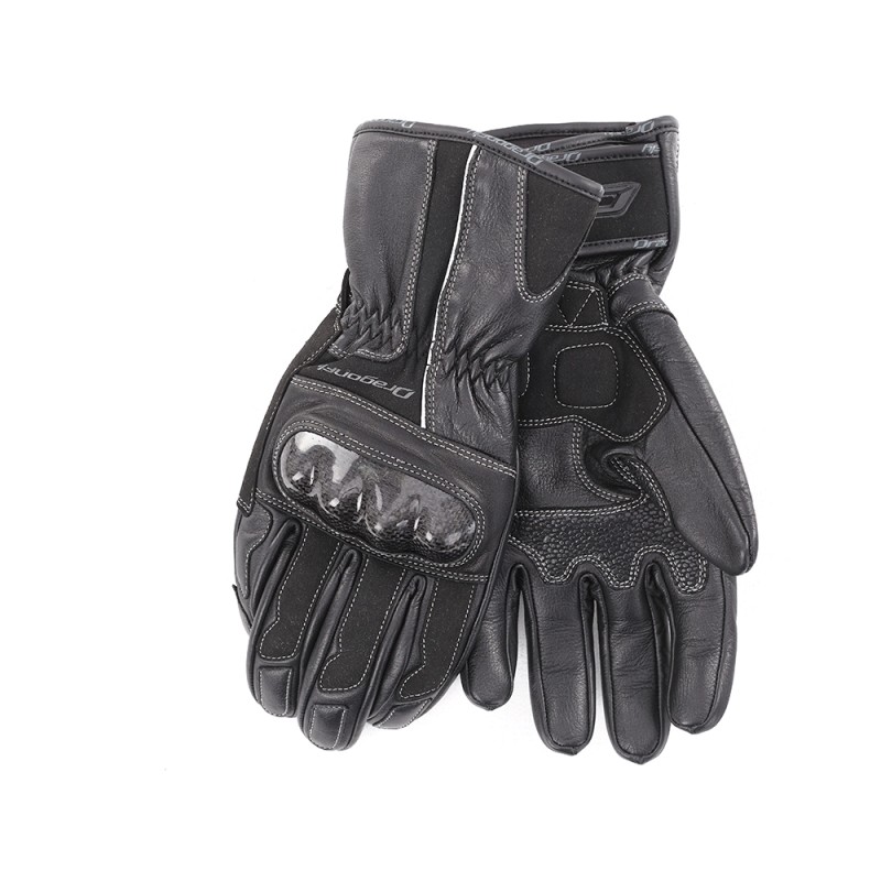 Мотоперчатки Dragonfly Highway, кожа, черный, размер XL